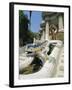 Mozaic Lizard Sculpture by Gaudi, Guell Park, Barcelona, Catalonia, Spain, Europe-Robert Harding-Framed Photographic Print