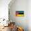 Mozambique Flag Design with Wood Patterning - Flags of the World Series-Philippe Hugonnard-Art Print displayed on a wall