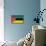 Mozambique Flag Design with Wood Patterning - Flags of the World Series-Philippe Hugonnard-Mounted Art Print displayed on a wall