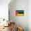 Mozambique Flag Design with Wood Patterning - Flags of the World Series-Philippe Hugonnard-Mounted Art Print displayed on a wall