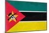 Mozambique Flag Design with Wood Patterning - Flags of the World Series-Philippe Hugonnard-Mounted Art Print