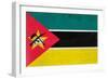 Mozambique Flag Design with Wood Patterning - Flags of the World Series-Philippe Hugonnard-Framed Premium Giclee Print