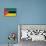 Mozambique Flag Design with Wood Patterning - Flags of the World Series-Philippe Hugonnard-Stretched Canvas displayed on a wall