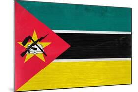 Mozambique Flag Design with Wood Patterning - Flags of the World Series-Philippe Hugonnard-Mounted Art Print