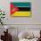 Mozambique Flag Design with Wood Patterning - Flags of the World Series-Philippe Hugonnard-Stretched Canvas displayed on a wall