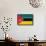 Mozambique Flag Design with Wood Patterning - Flags of the World Series-Philippe Hugonnard-Framed Stretched Canvas displayed on a wall