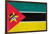 Mozambique Flag Design with Wood Patterning - Flags of the World Series-Philippe Hugonnard-Framed Art Print