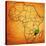 Mozambique on Actual Map of Africa-michal812-Stretched Canvas