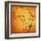 Mozambique on Actual Map of Africa-michal812-Framed Art Print