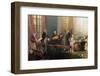Mozart as a Child Playing Piano at a Tea Party, by Michel Barthe-null-Framed Photographic Print