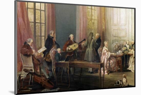 Mozart as a Child Playing Piano at a Tea Party, by Michel Barthe-null-Mounted Photographic Print