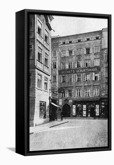 Mozart Birthplace Photo-null-Framed Stretched Canvas