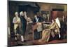 Mozart Directing His Requiem on His Deathbed-Mihaly Munkacsy-Mounted Giclee Print