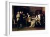 Mozart Directing His Requiem on His Deathbed-Mihaly Munkacsy-Framed Giclee Print