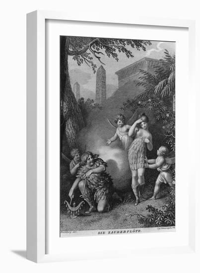 Mozart, Flute, Papageno-null-Framed Art Print