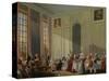 Mozart Giving a Concert in the Salon Des Quatre-Glaces at the Palais Du Temple-Michel Barthélemy Ollivier-Stretched Canvas