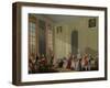 Mozart Giving a Concert in the Salon Des Quatre-Glaces at the Palais Du Temple-Michel Barthélemy Ollivier-Framed Giclee Print