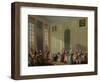 Mozart Giving a Concert in the Salon Des Quatre-Glaces at the Palais Du Temple-Michel Barthélemy Ollivier-Framed Giclee Print