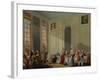 Mozart Giving a Concert in the Salon Des Quatre-Glaces at the Palais Du Temple-Michel Barthélemy Ollivier-Framed Giclee Print