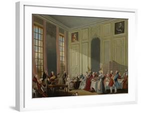 Mozart Giving a Concert in the Salon Des Quatre-Glaces at the Palais Du Temple-Michel Barthélemy Ollivier-Framed Giclee Print