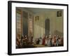 Mozart Giving a Concert in the Salon Des Quatre-Glaces at the Palais Du Temple-Michel Barthélemy Ollivier-Framed Giclee Print