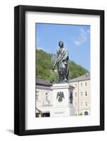 Mozart Monument, Mozartplatz Square, Salzburg, Salzburger Land, Austria, Europe-Markus Lange-Framed Photographic Print