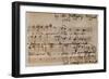 Mozart: Motet Manuscript-Wolfgang Amadeus Mozart-Framed Giclee Print