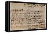 Mozart: Motet Manuscript-Wolfgang Amadeus Mozart-Framed Stretched Canvas