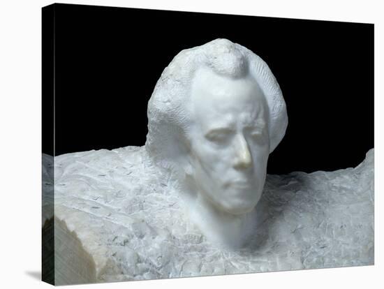 Mozart (Portrait of Gustav Mahler), 1911-Auguste Rodin-Stretched Canvas