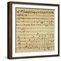 Mozart: Requiem Excerpt-null-Framed Giclee Print