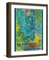 Mozart’s The Magic Flute (Die Zauberflöte) Vintage Metropolitan Opera Poster, 1966-Marc Chagall-Framed Art Print