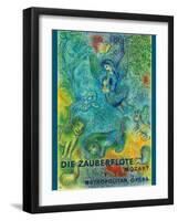 Mozart’s The Magic Flute (Die Zauberflöte) Vintage Metropolitan Opera Poster, 1966-Marc Chagall-Framed Art Print