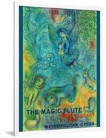 Mozart’s The Magic Flute - Metropolitan Opera - Vintage Opera Poster 1966-Marc Chagall-Framed Art Print