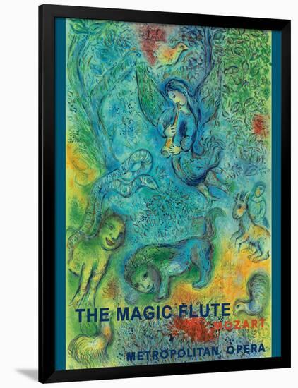 Mozart’s The Magic Flute - Metropolitan Opera - Vintage Opera Poster 1966-Marc Chagall-Framed Art Print