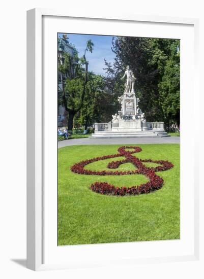 Mozart Statue, Vienna, Austria-Jim Engelbrecht-Framed Photographic Print