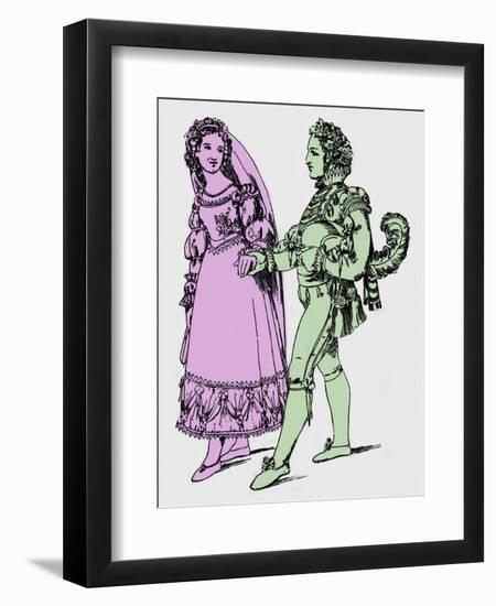 MOZART: THE MARRIAGE OF-Moritz Ludwig von Schwind-Framed Premium Giclee Print