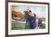 Mozart with His Wife Constanze on Their Honeymoon-null-Framed Giclee Print