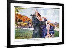 Mozart with His Wife Constanze on Their Honeymoon-null-Framed Giclee Print