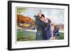 Mozart with His Wife Constanze on Their Honeymoon-null-Framed Giclee Print