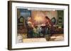 Mozart Working on the Overture for Don Giovanni, 1787-null-Framed Giclee Print