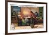 Mozart Working on the Overture for Don Giovanni, 1787-null-Framed Giclee Print