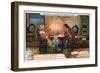 Mozart Working on the Overture for Don Giovanni, 1787-null-Framed Giclee Print