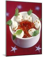 Mozzarella and Tomatoes on Sticks-Jean Cazals-Mounted Photographic Print