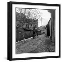 Mp Talking to Man Where Smuggling Operation Was Selling Stolen Us Military Tools, France, 1945-David Scherman-Framed Photographic Print