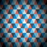 Modern Triangle Pattern Vector Background-MPFphotography-Art Print