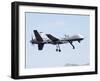 MQ-9 Reaper Drone on a Training Mission Above Creech Air Force Base, Aug. 2008-null-Framed Photo