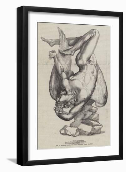 Mr a Brown's Model of Satan Falling from Heaven-null-Framed Giclee Print