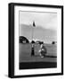 Mr. Ainar Westley and His Son Mike on the Golf Course at the Canlubang Sugarcane Plantation-Carl Mydans-Framed Photographic Print