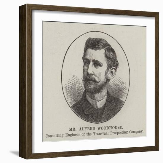 Mr Alfred Woodhouse, Consulting Engineer of the Transvaal Prospecting Company-null-Framed Giclee Print