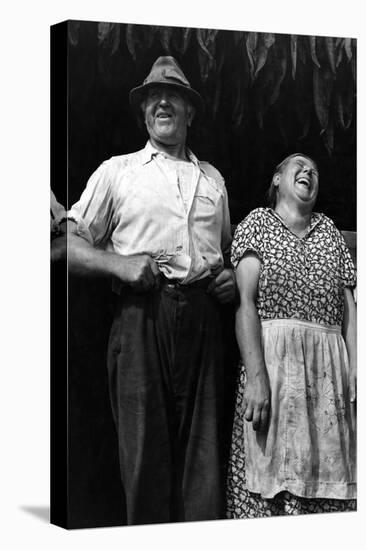 Mr. and Mrs. Andrew Lyman, Polish Tobacco Farmers-Jack Delano-Stretched Canvas